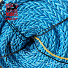 12 Strand 72mm Nylon Material Braided Rope with blue Color